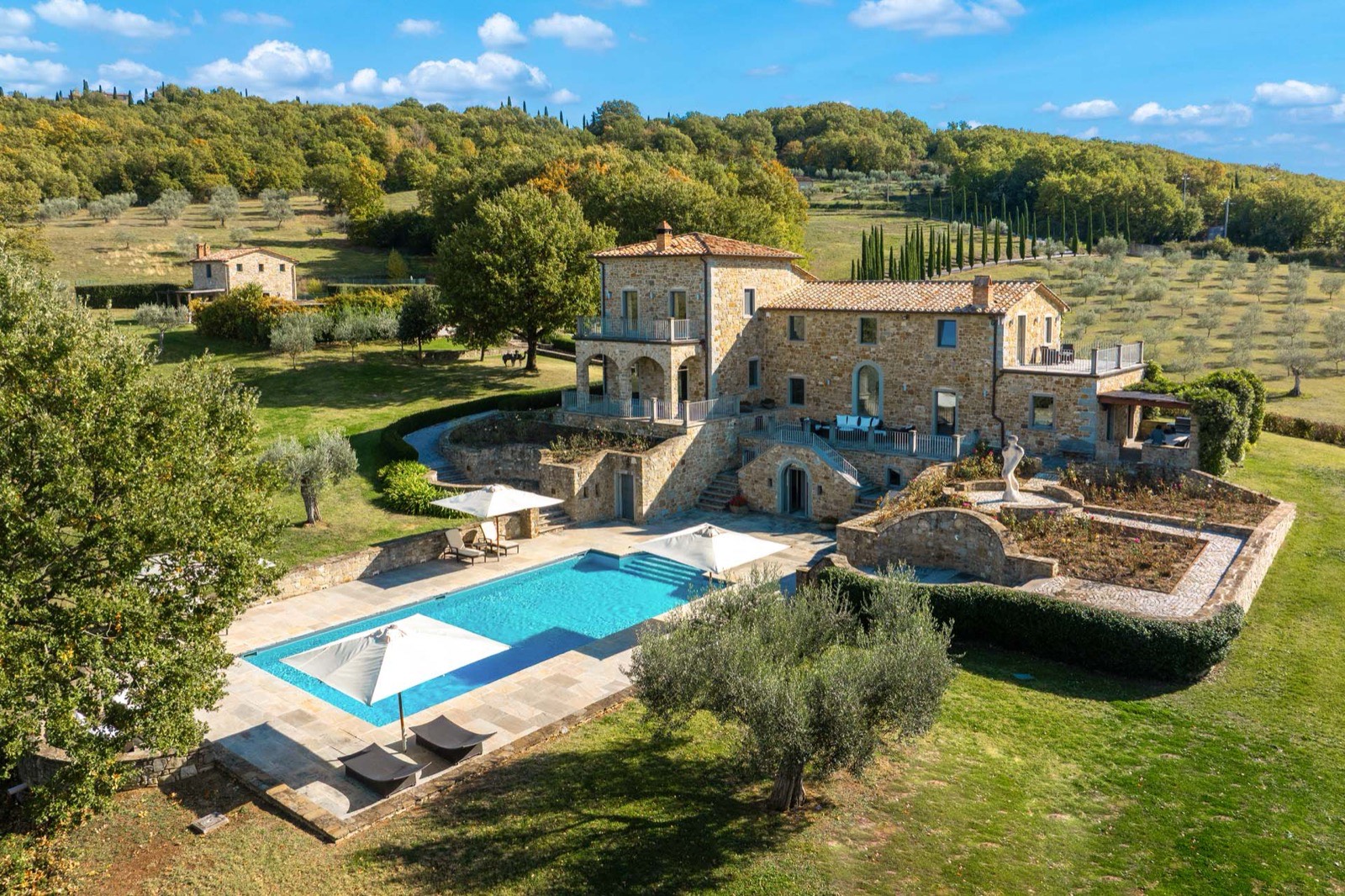 Panoramic estate in the Niccone Valley